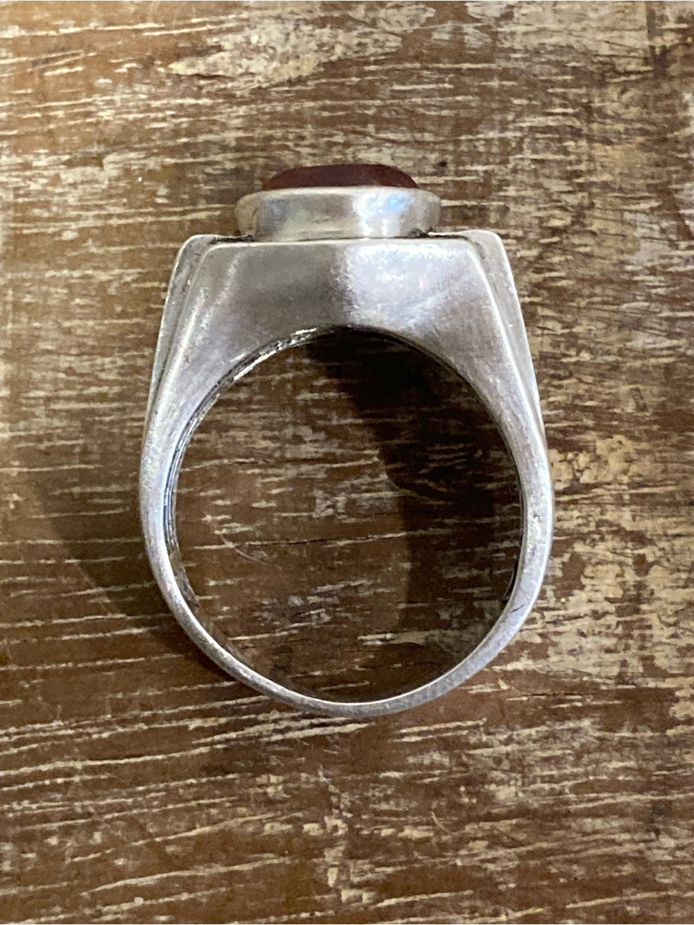 Sterling Silver Ring Band STS Chuck Clemency Silver Orange with Crosses Sz 10 - Picture 16 of 16